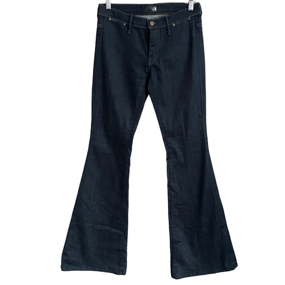 Mother Dark Wash The Curfew Flare Jeans - 26" 🇺🇸 - Picture 2 of 11